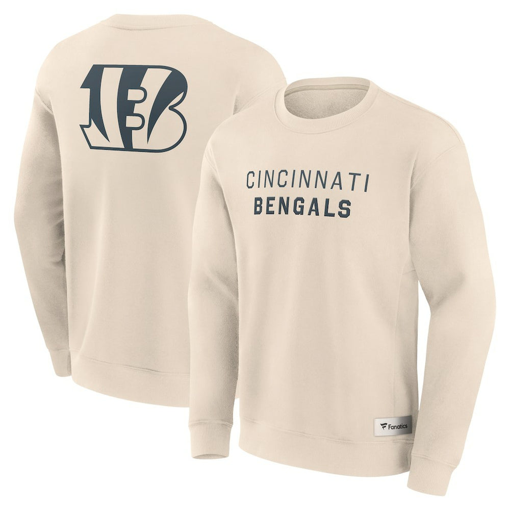 Cincinnati Bengals Elements Future Ground Lettering Pullover Sweatshirt Cream