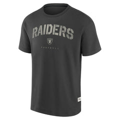 Las Vegas Raiders Elements Weathered Tonal Future Ground T-Shirt Charcoal