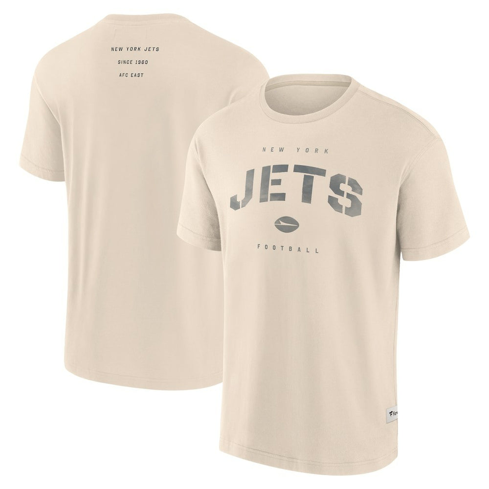 New York Jets Elements Weathered Tonal Future Ground T-Shirt Cream