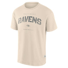 Baltimore Ravens Elements Weathered Tonal Future Ground T-Shirt Cream