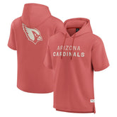 Arizona Cardinals Elements Future Ground Lettering Short Sleeve Pullover Hoodie Red