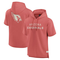Arizona Cardinals Elements Future Ground Lettering Short Sleeve Pullover Hoodie Red