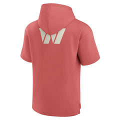 Washington Commanders Elements Future Ground Lettering Short Sleeve Pullover Hoodie Red