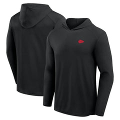 Kansas City Chiefs Front Office Power Mono Long Sleeve Hoodie T-Shirt Black