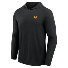 Pittsburgh Steelers Front Office Power Mono Long Sleeve Hoodie T-Shirt Black