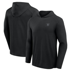 Las Vegas Raiders Front Office Power Mono Long Sleeve Hoodie T-Shirt Black