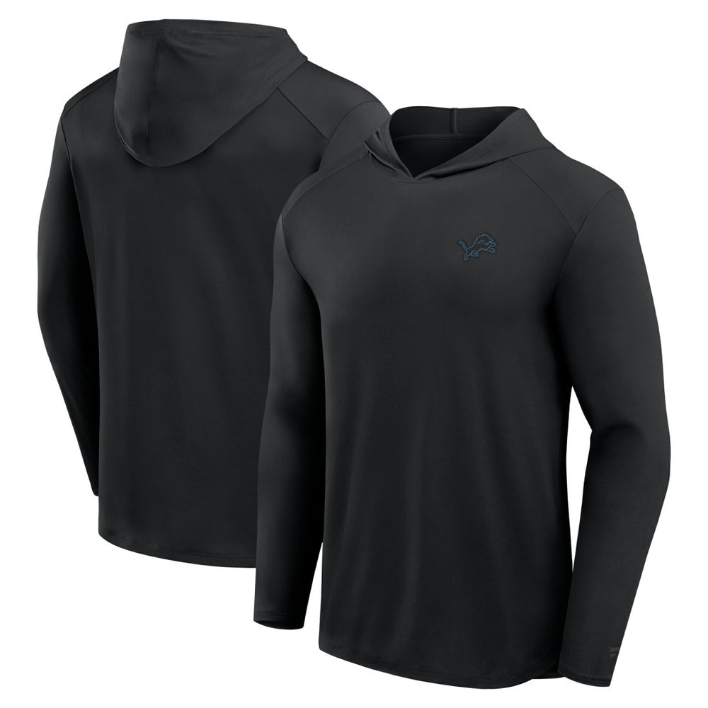 Detroit Lions Front Office Power Mono Long Sleeve Hoodie T-Shirt Black