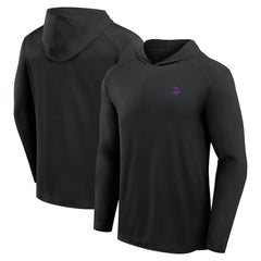 Minnesota Vikings Front Office Power Mono Long Sleeve Hoodie T-Shirt Black