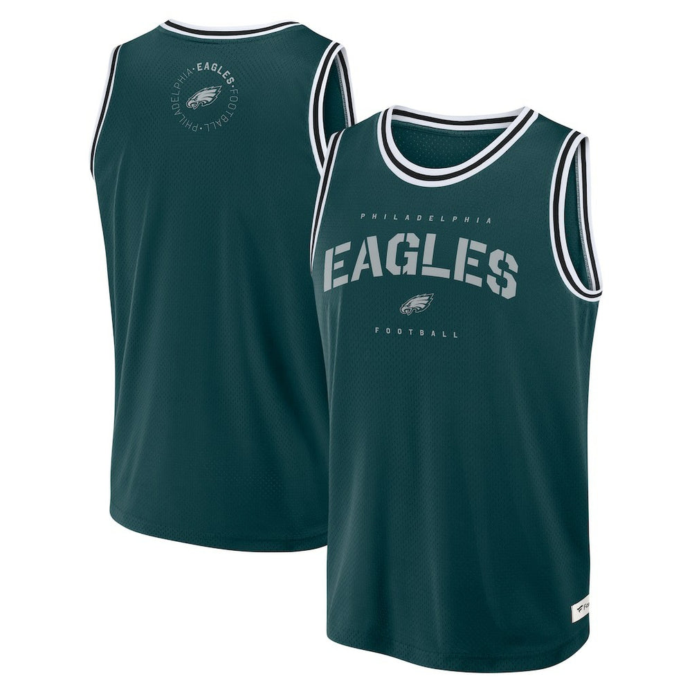 Philadelphia Eagles Elements Future Ground Jersey Tank Top Midnight Green