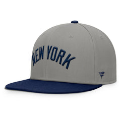 New York Yankees Fanatics Clubhouse Dugout Fitted Hat - Gray/Navy Hats