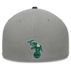 Athletics Fanatics Clubhouse Dugout Fitted Hat - Gray/Green Hats
