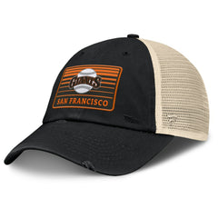 San Francisco Giants Fanatics Cooperstown Collection Eastbound Mesh Adjustable Hat - Black/Natural Hats