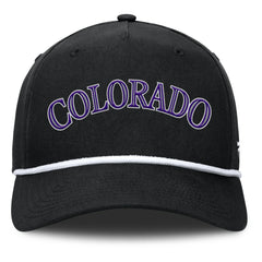 Colorado Rockies Fanatics Clubhouse Foul Ball A-Frame Adjustable Hat - Black Hats