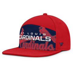 St. Louis Cardinals Fanatics Clubhouse Splitter Snapback Hat - Red/Navy Hats