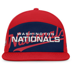 Washington Nationals Fanatics Clubhouse Splitter Snapback Hat - Red/Navy Hats