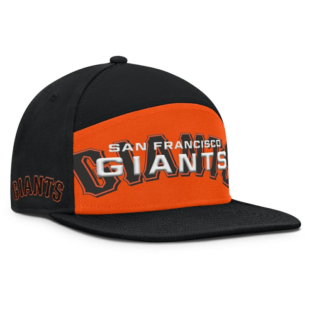 San Francisco Giants Fanatics Clubhouse Splitter Snapback Hat - Black/Orange Hats