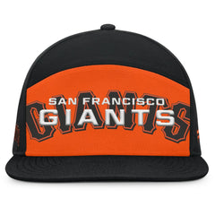 San Francisco Giants Fanatics Clubhouse Splitter Snapback Hat - Black/Orange Hats