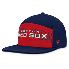 Boston Red Sox Fanatics Clubhouse Splitter Snapback Hat - Navy/Red Hats