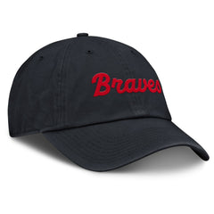 Atlanta Braves Nike Club Adjustable Hat - Navy Hats