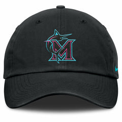Miami Marlins Nike Unisex 2025 City Connect Club Adjustable Hat - Black Hats