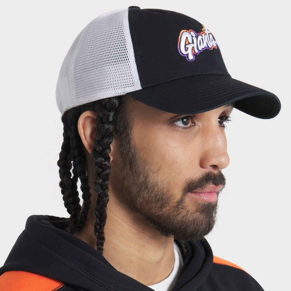 San Francisco Giants Nike Unisex 2025 City Connect Club Adjustable Trucker Hat - Black/White Hats