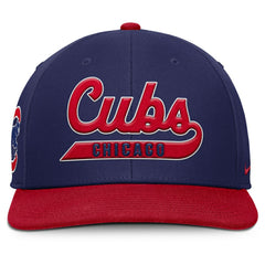 Chicago Cubs Nike Pro Performance Snapback Hat - Royal/Red Hats