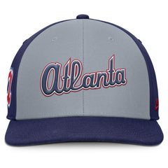 Atlanta Braves Nike Pro Performance Snapback Hat - Gray/Royal Hats