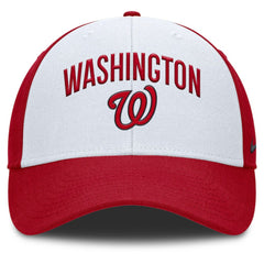 Washington Nationals Nike Club Performance Adjustable Hat - White/Red Hats