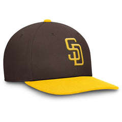 San Diego Padres Nike Pro Performance Snapback Hat - Brown/Gold Hats