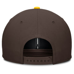 San Diego Padres Nike Pro Performance Snapback Hat - Brown/Gold Hats