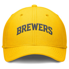 Milwaukee Brewers Nike Rise Performance Flex Hat - Gold Hats