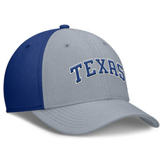 Texas Rangers Nike Rise Swoosh Performance Flex Hat - Gray/Royal Hats