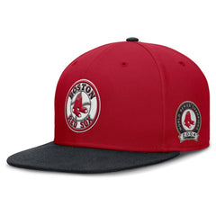 Boston Red Sox Nike Cooperstown Two-Tone Dri-FIT Round Bill True Fitted Hat - Red Hats
