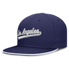 Los Angeles Dodgers Nike Primetime Dri-FIT Round Bill True Fitted Hat - Royal Hats