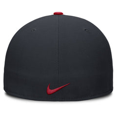 Atlanta Braves Nike Primetime Dri-FIT Round Bill True Fitted Hat - Navy Hats
