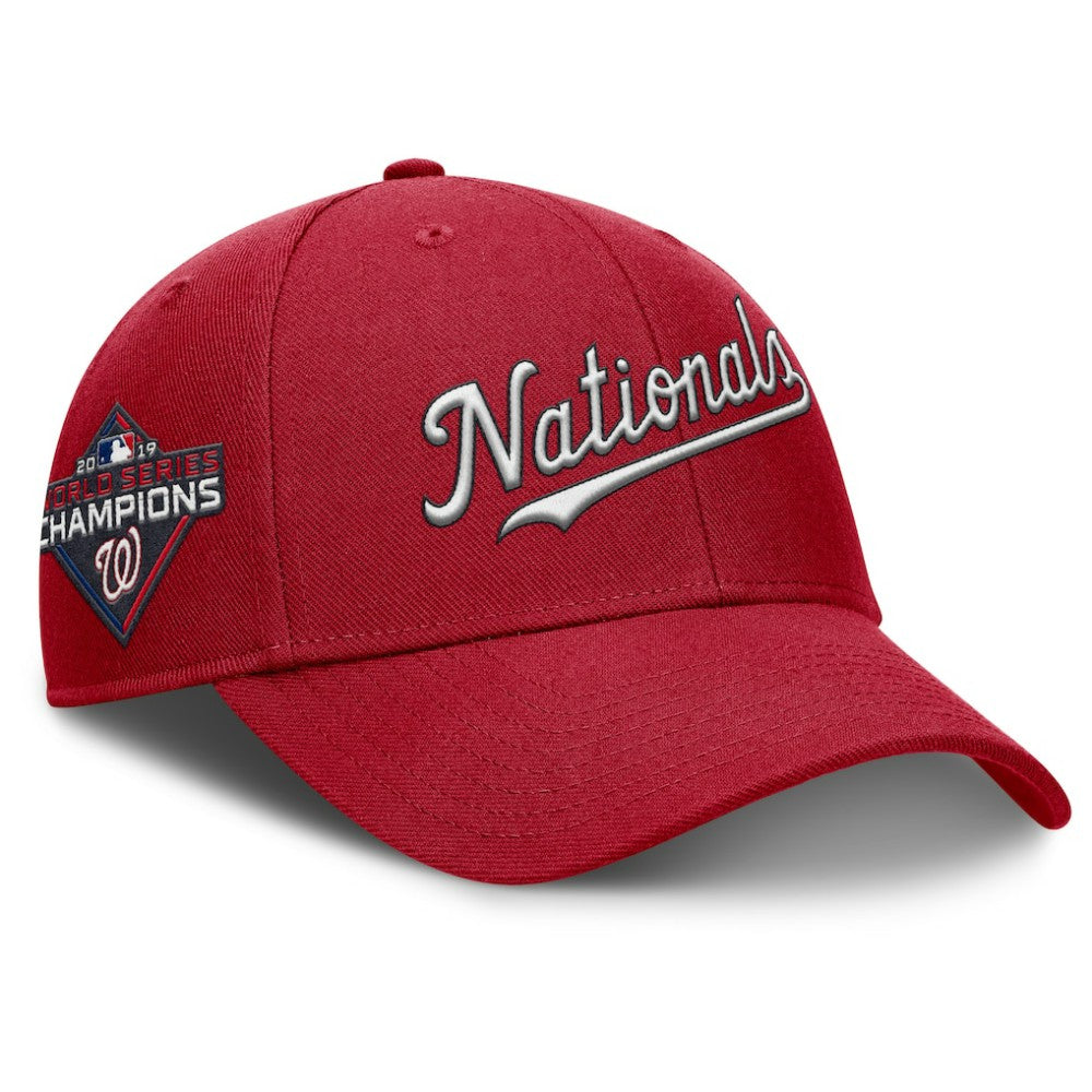 Washington Nationals Nike Rise Gaberdine Adjustable Hat - Red Hats