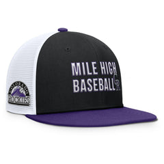 Colorado Rockies Nike Pro Trucker Snapback Hat - Black Hats