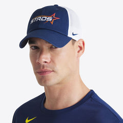 Houston Astros Nike Women's 2025 City Connect Club Trucker Adjustable Hat - Navy/White Hats