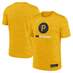Pittsburgh Pirates Nike Authentic Collection City Connect Velocity Dri-FIT T-Shirt - Gold T-shirts