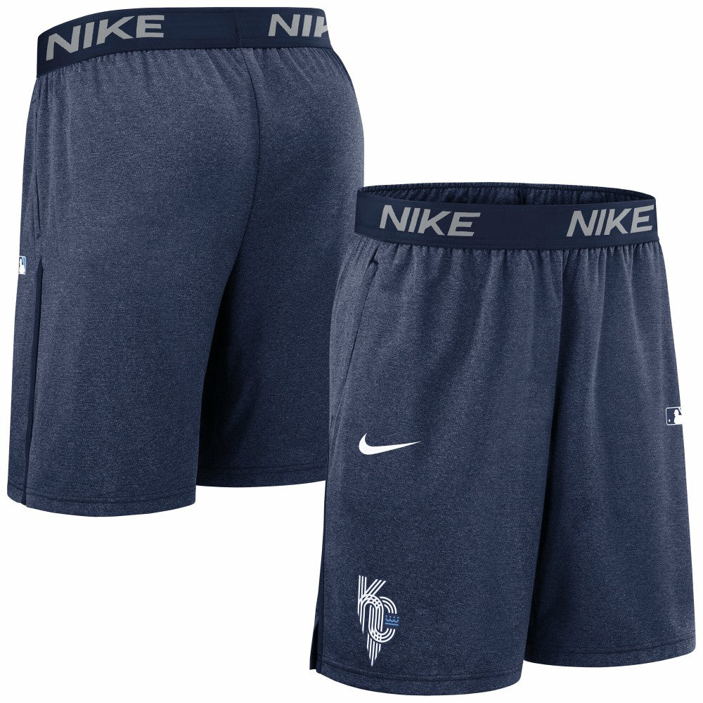 Kansas City Royals Nike Authentic Collection City Connect Performance Knit Shorts - Navy Shorts