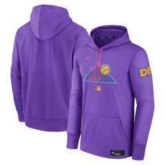 Colorado Rockies Nike 2025 City Connect Authentic Collection Therma Pullover Hoodie - Purple Hoodies