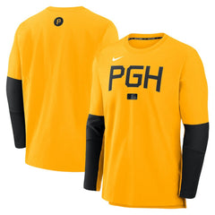 Pittsburgh Pirates Nike 2025 City Connect Authentic Collection Player Dri-FIT Lightweight Pullover - Gold Pullover