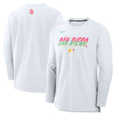 San Diego Padres Nike 2025 City Connect Authentic Collection Player Dri-FIT Lightweight Pullover - White Pullover