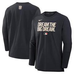 Texas Rangers Nike 2025 City Connect Authentic Collection Player Dri-FIT Lightweight Pullover - Black Pullover
