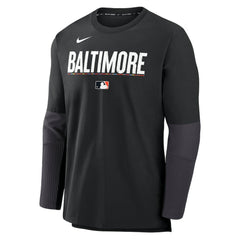Baltimore Orioles Nike 2025 City Connect Authentic Collection Player Dri-FIT Lightweight Pullover - Black Pullover