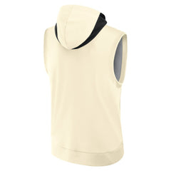 Los Angeles Dodgers Nike 2025 City Connect Authentic Collection Dri-FIT Sleeveless Hoodie - Cream Hoodies