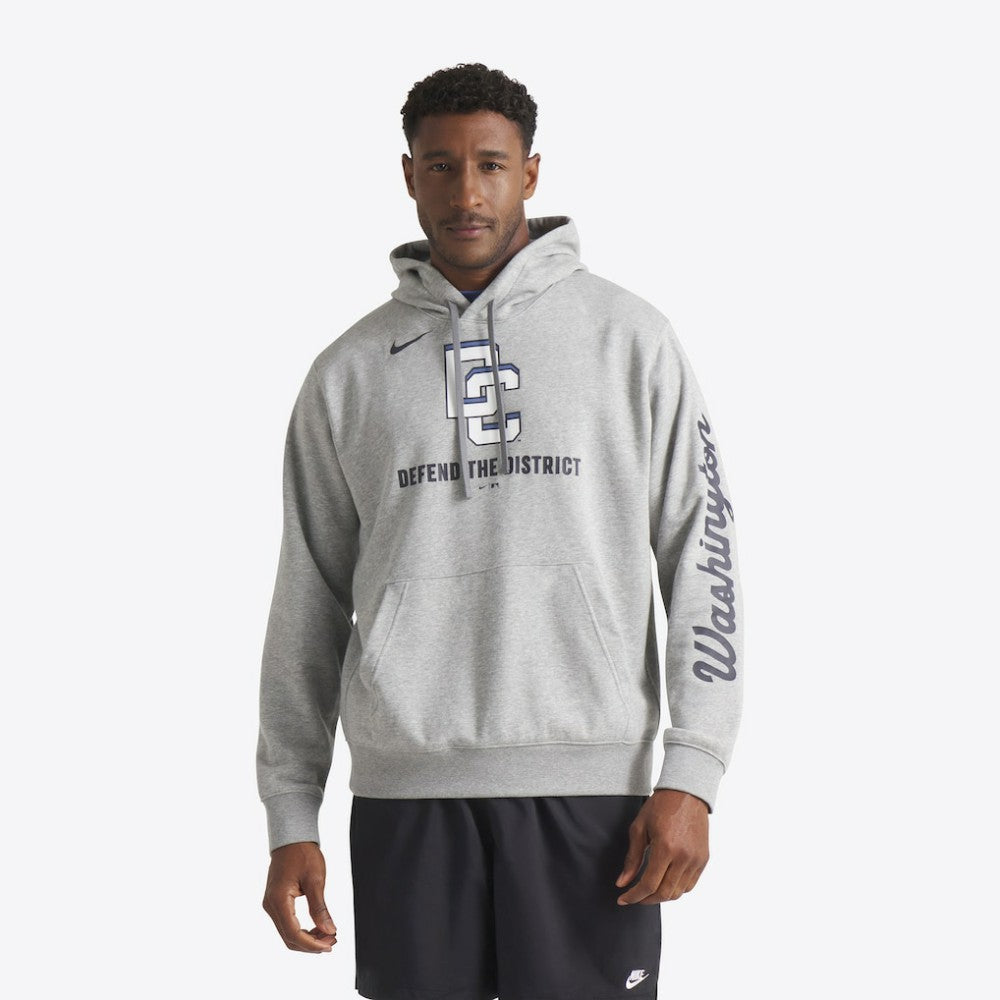 Washington Nationals Nike 2025 City Connect French Terry Club Pullover Hoodie - Heather Gray Hoodies
