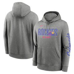 Colorado Rockies Nike 2025 City Connect French Terry Club Fleece Pullover Hoodie - Heather Charcoal Hoodies