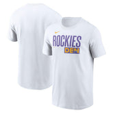 Colorado Rockies Nike City Connect Wordmark T-Shirt - White T-shirts