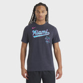 Miami Marlins Nike City Connect Script Tri-Blend T-Shirt - Heather Black T-shirts